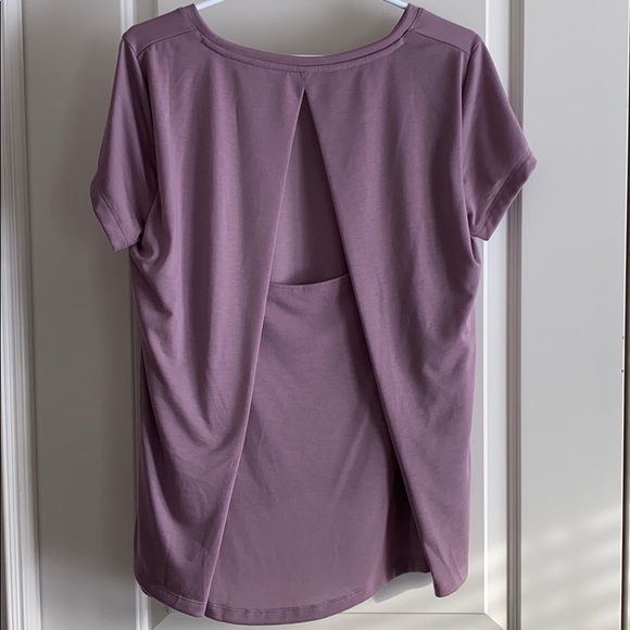 Under Armour Whisperlight Foldover t-shirt -purple - Picture 2 of 7